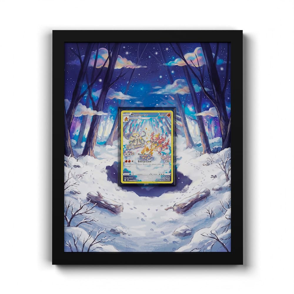 GG03 Magmortar - Extended Artwork Framed Pokemon Card Display