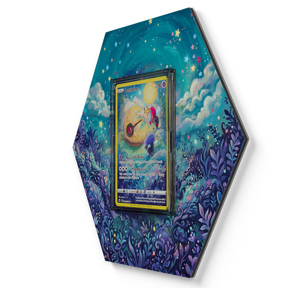 GG11/GG70 Lunatone - Extended Artwork Pokemon Card Display