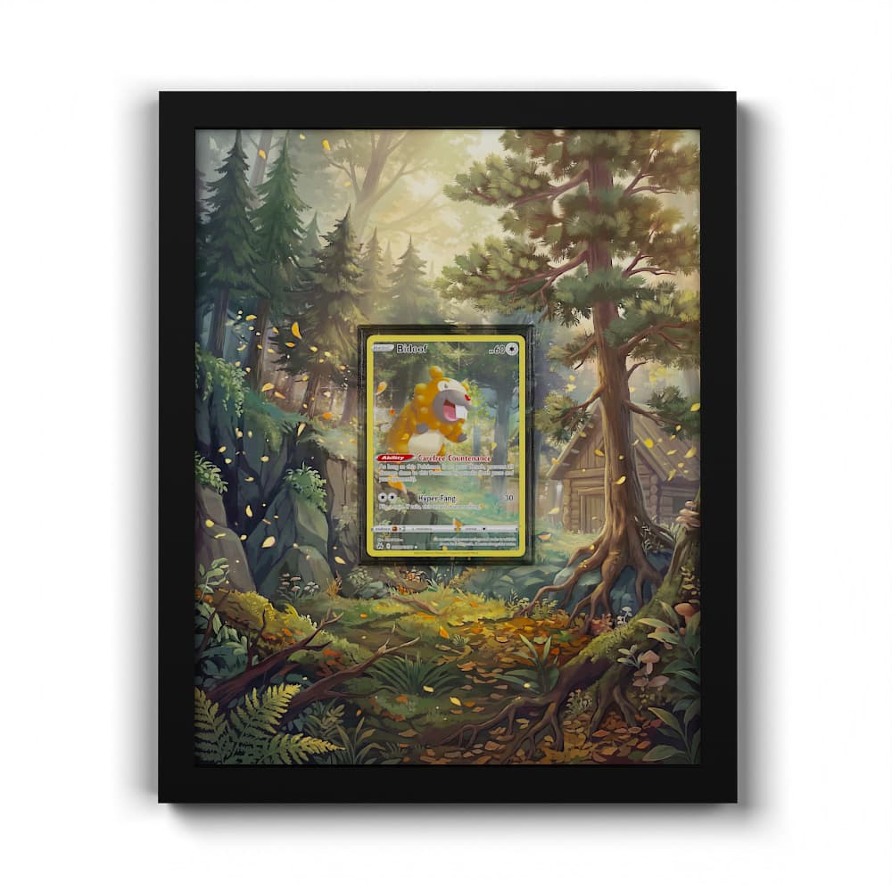 GG29 Bidoof - Extended Artwork Framed Pokemon Card Display