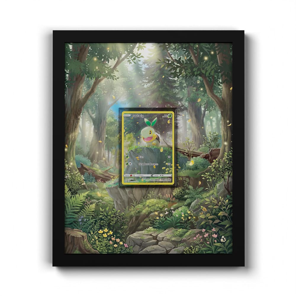 GG31 Turtwig - Extended Artwork Framed Pokemon Card Display