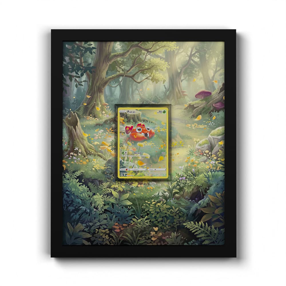 GG32 Paras - Extended Artwork Framed Pokemon Card Display