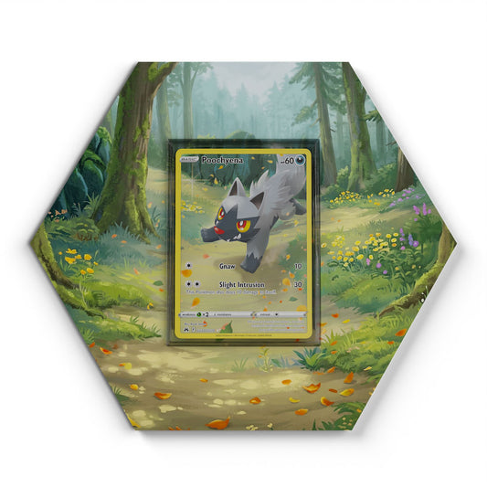 GG33/GG70 Poochyena - Extended Artwork Pokemon Card Display
