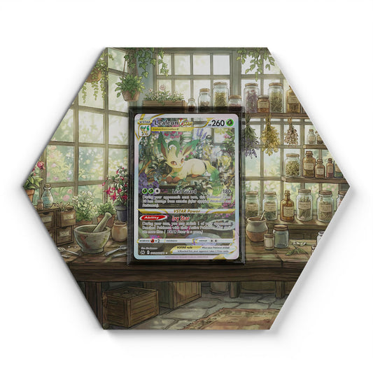 GG35/GG70 Leafeon VSTAR - Extended Artwork Pokemon Card Display