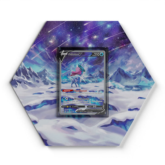 GG38/GG70 Suicune V - Extended Artwork Pokemon Card Display