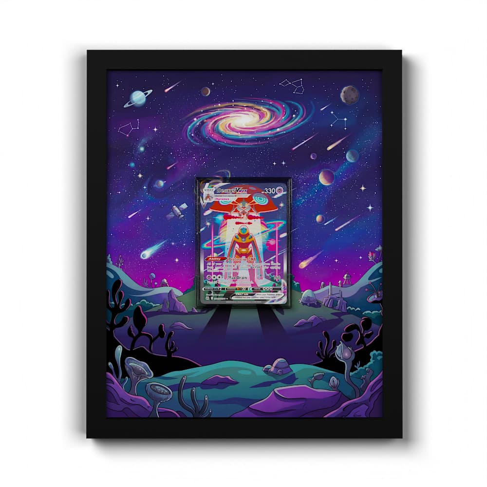 GG45 Deoxys VMAX - Extended Artwork Framed Pokemon Card Display
