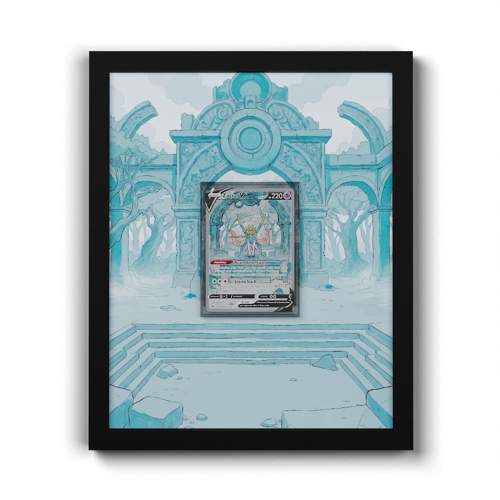 GG48/GG70 Zacian V - Extended Artwork Framed Pokemon Card Display