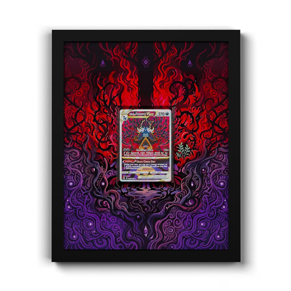 GG52 Hisuian Samurott VSTAR - Extended Artwork Framed Pokemon Card Display