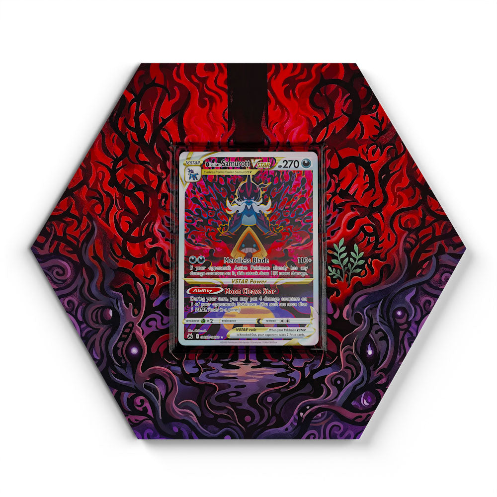 GG52/GG70 Hisuian Samurott VSTAR - Extended Artwork Pokemon Card Display