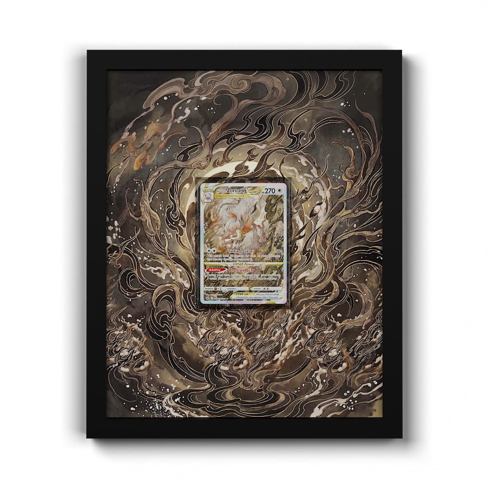 GG56 Hisuian Zoroark VSTAR - Extended Artwork Framed Pokemon Card Display