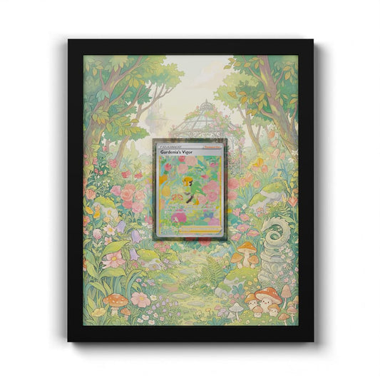 GG61 Gardenia's Vigor - Extended Artwork Framed Pokemon Card Display