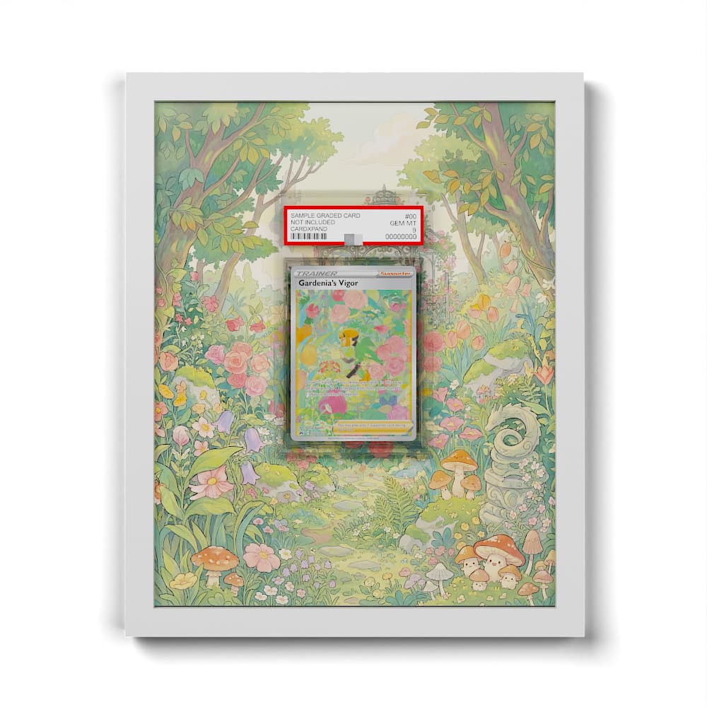 GG61 Gardenia's Vigor - Extended Artwork Framed Pokemon Card Display