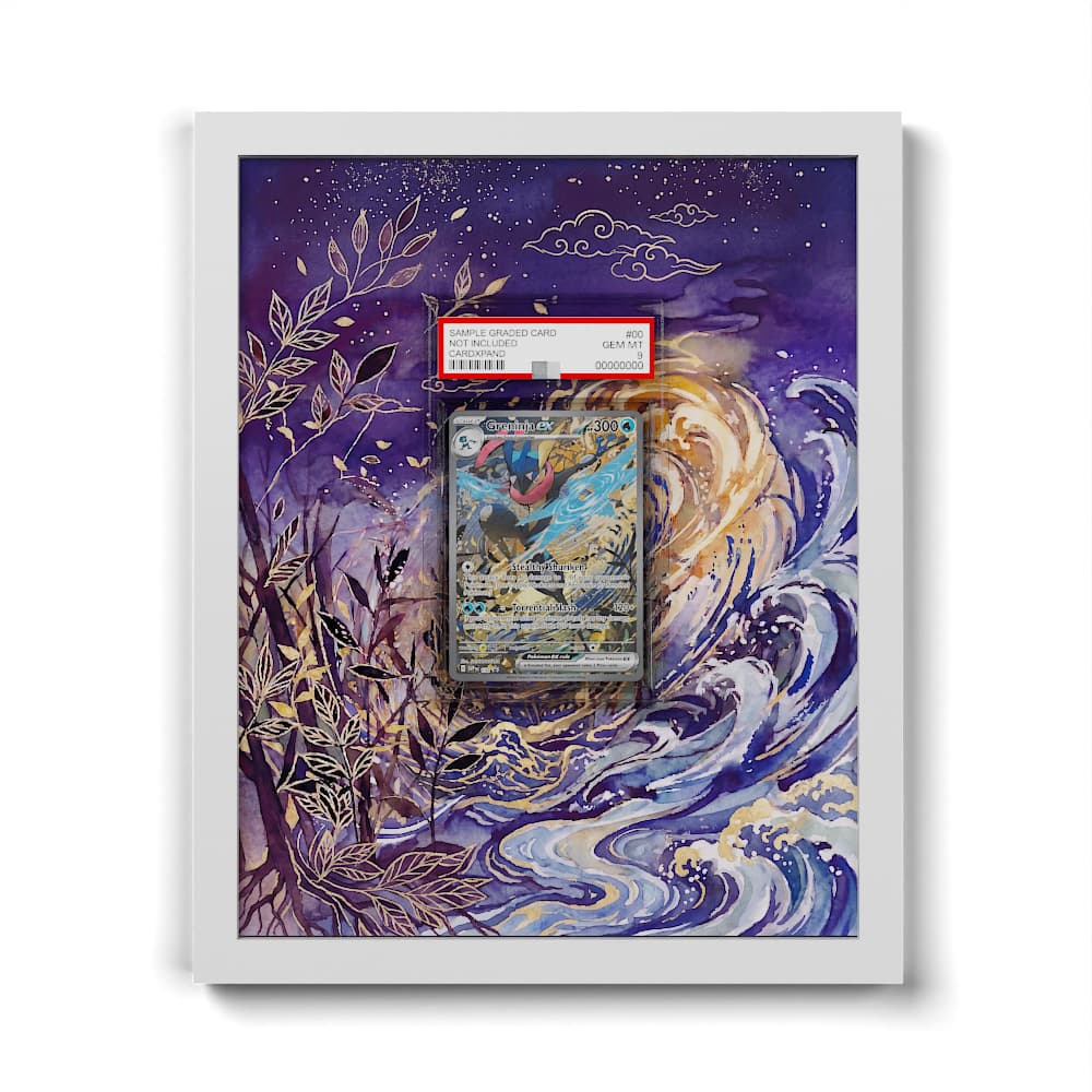 SVP 132 Greninja EX - Extended Artwork Framed Pokemon Card Display