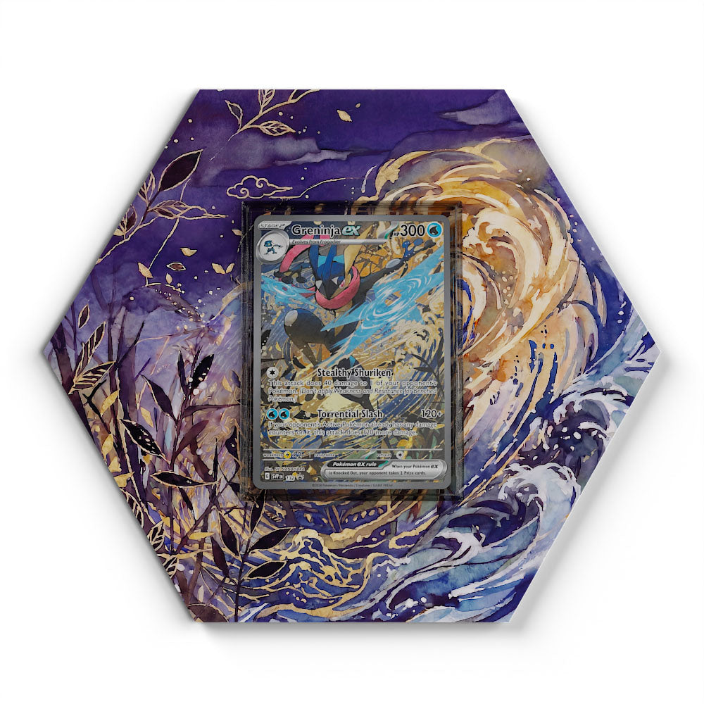 132 Greninja EX - Extended Artwork Pokemon Card Display