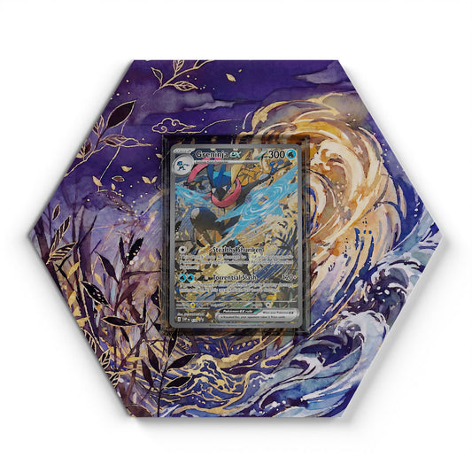 132 Greninja EX - Extended Artwork Pokemon Card Display