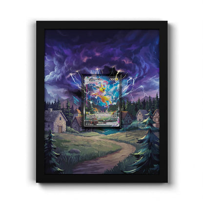 SWSH184 Jolteon - Extended Artwork Framed Pokemon Card Display
