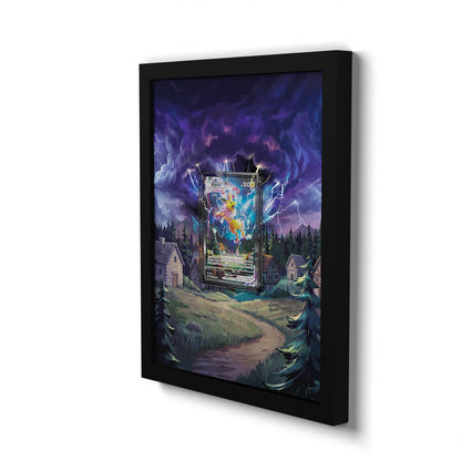 SWSH184 Jolteon - Extended Artwork Framed Pokemon Card Display
