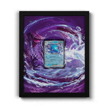 012/064 Kingdra EX - Extended Artwork Framed Pokemon Card Display