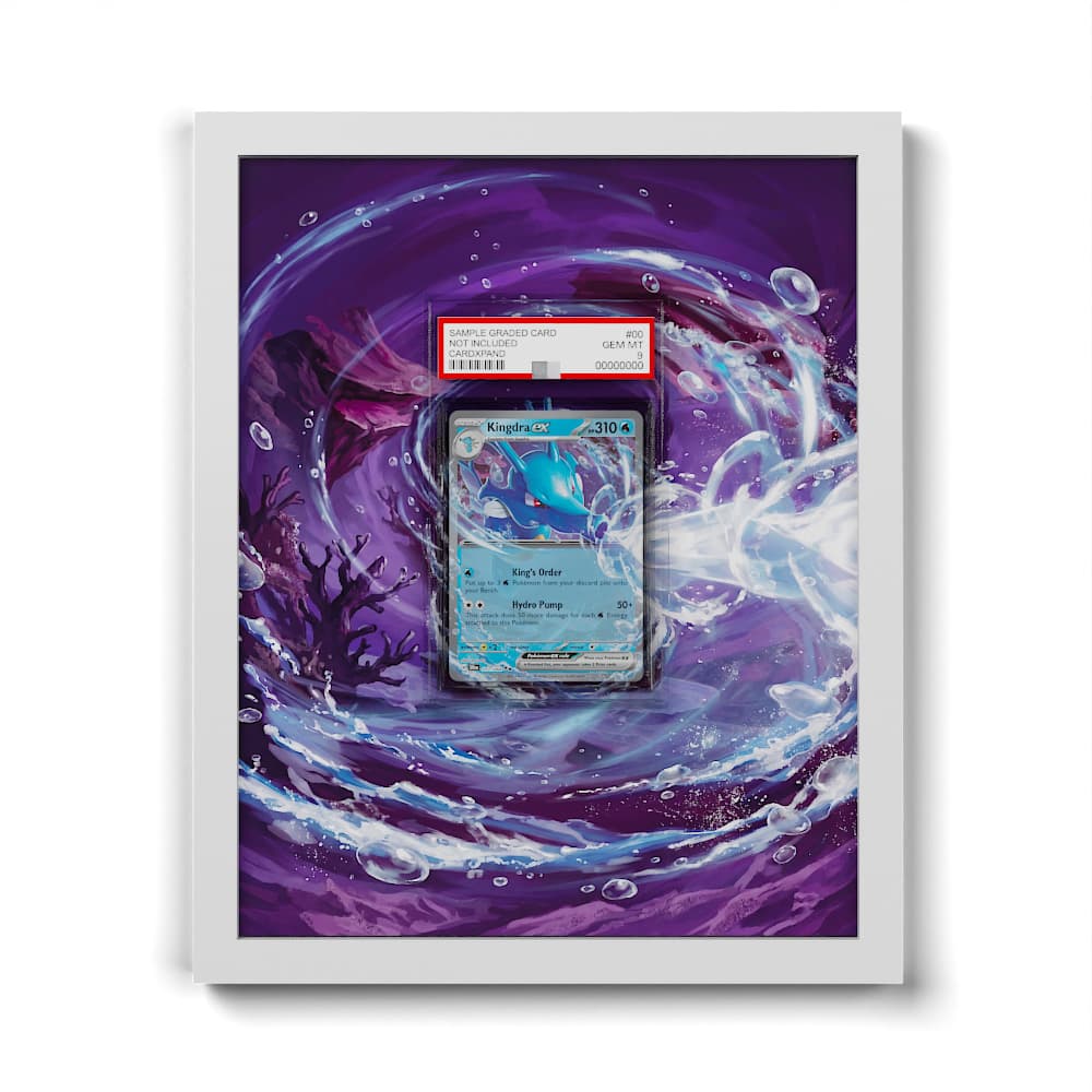 012/064 Kingdra EX - Extended Artwork Framed Pokemon Card Display
