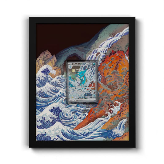 131 Kingdra EX - Extended Artwork Framed Pokemon Card Display