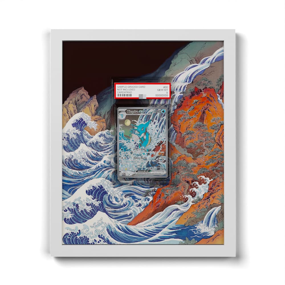 131 Kingdra EX - Extended Artwork Framed Pokemon Card Display