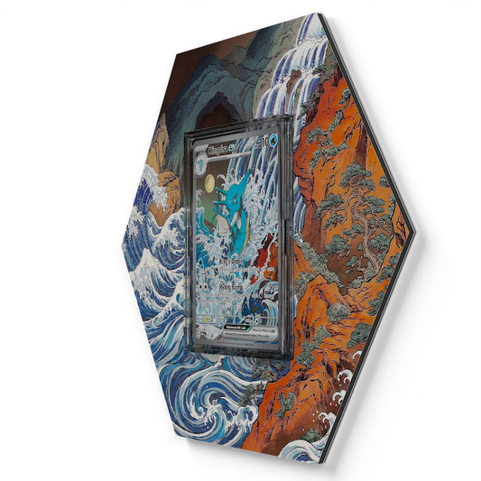 131 Kingdra EX - Extended Artwork Pokemon Card Display