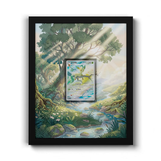 07 Leafeon - Extended Artwork Framed Pokemon Card Display