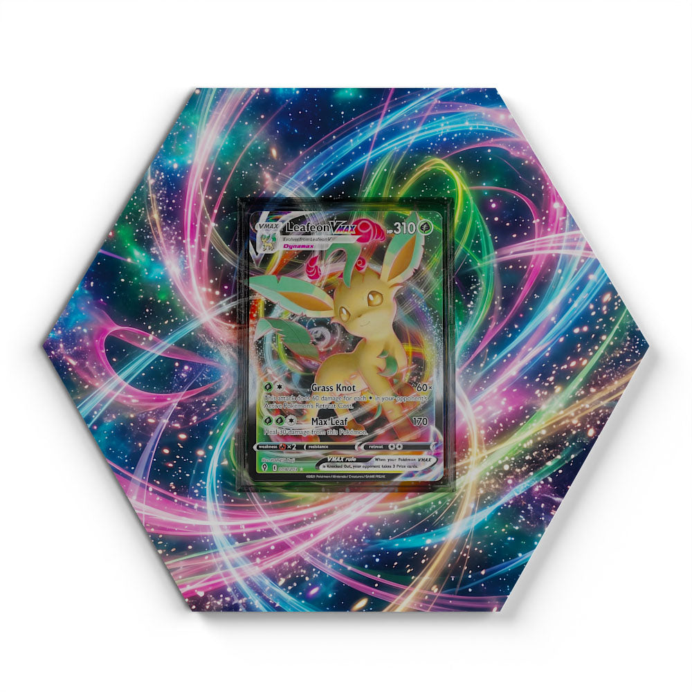 008/203 Leafeon VMAX - Extended Artwork Pokemon Card Display