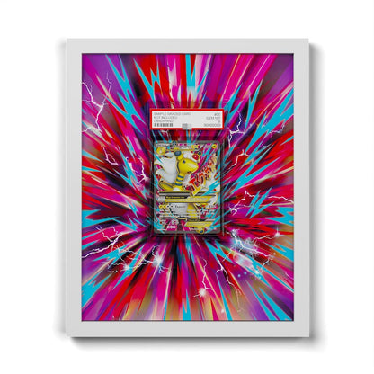 088/098 M Ampharos EX - Extended Artwork Framed Pokemon Card Display