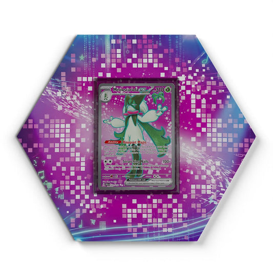 231/193 Meowscarada EX - Extended Artwork Pokemon Card Display