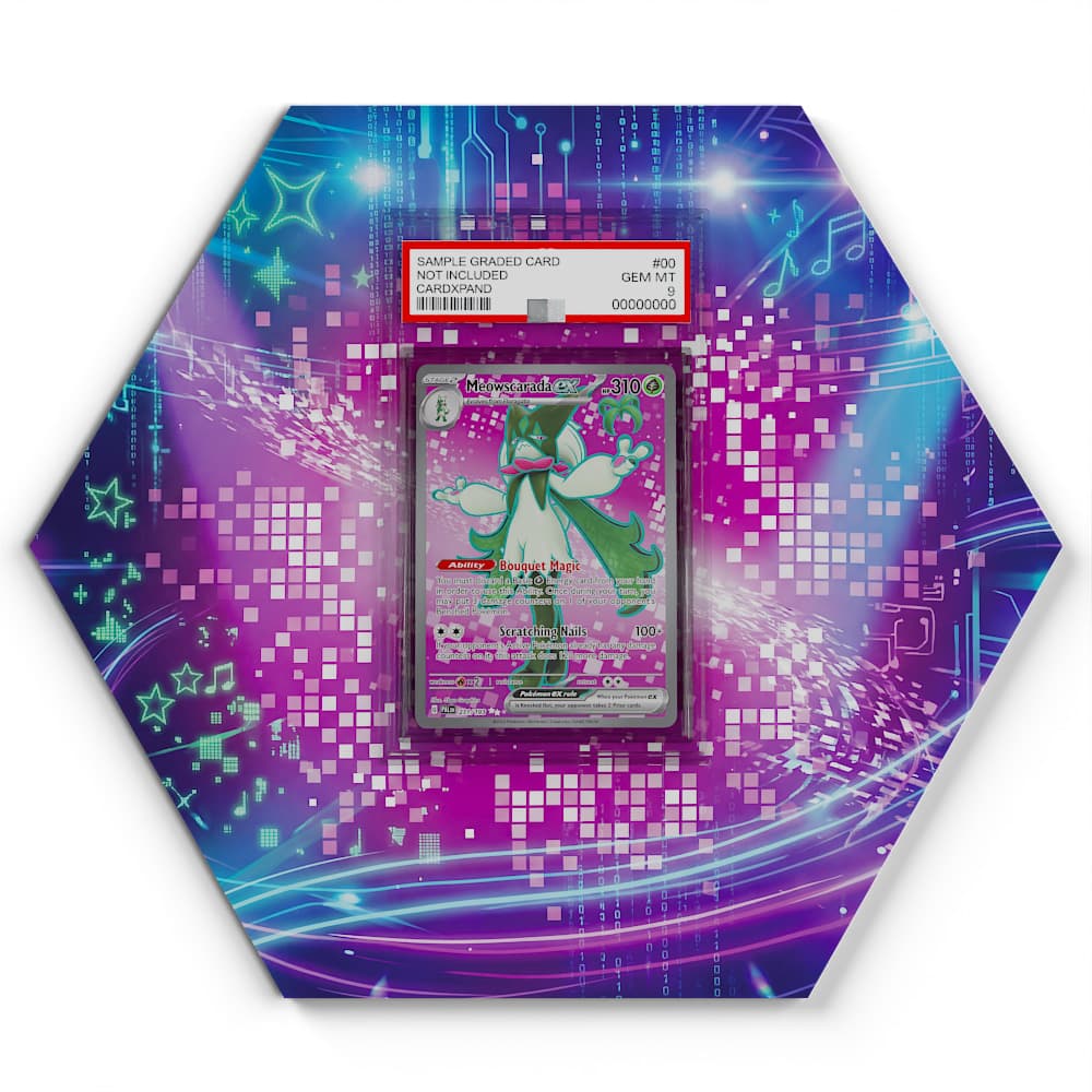 231/193 Meowscarada EX - Extended Artwork Pokemon Card Display