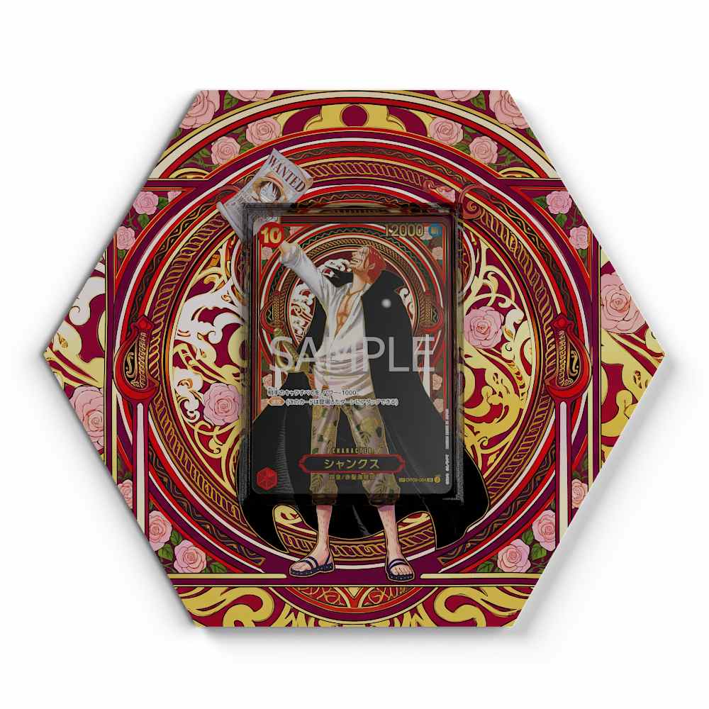 OP-13 SP Shanks Anniversary Gold - Extended Artwork One Piece Card Display