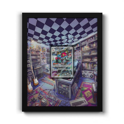 214/182 Porygon-Z - Extended Artwork Framed Pokemon Card Display