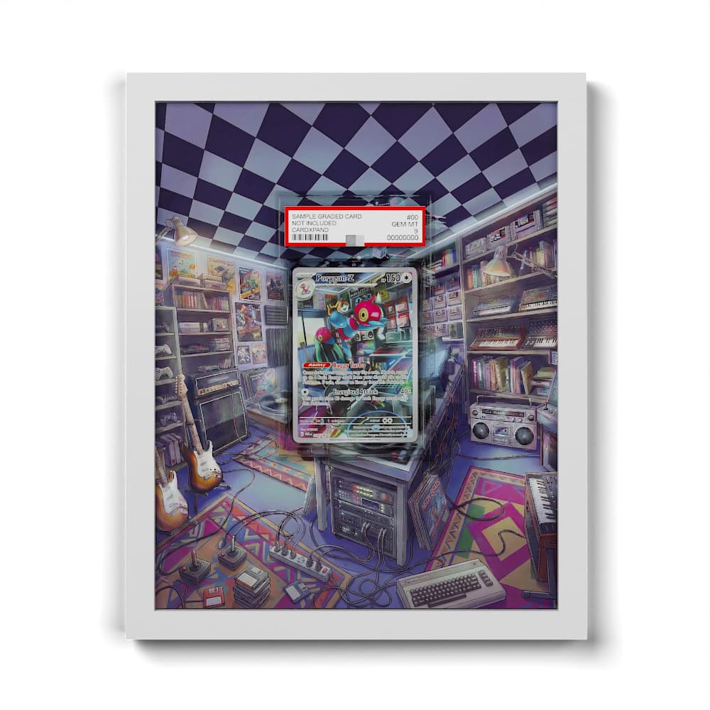 214/182 Porygon-Z - Extended Artwork Framed Pokemon Card Display
