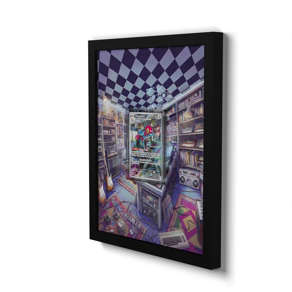 214/182 Porygon-Z - Extended Artwork Framed Pokemon Card Display