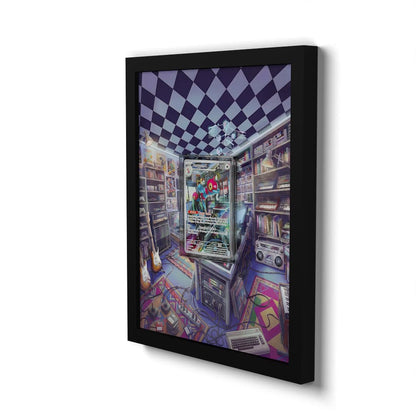 214/182 Porygon-Z - Extended Artwork Framed Pokemon Card Display