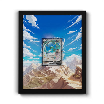 194/203 Rayquaza V - Extended Artwork Framed Pokemon Card Display