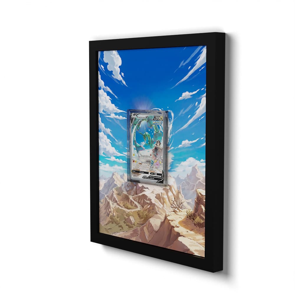 194/203 Rayquaza V - Extended Artwork Framed Pokemon Card Display