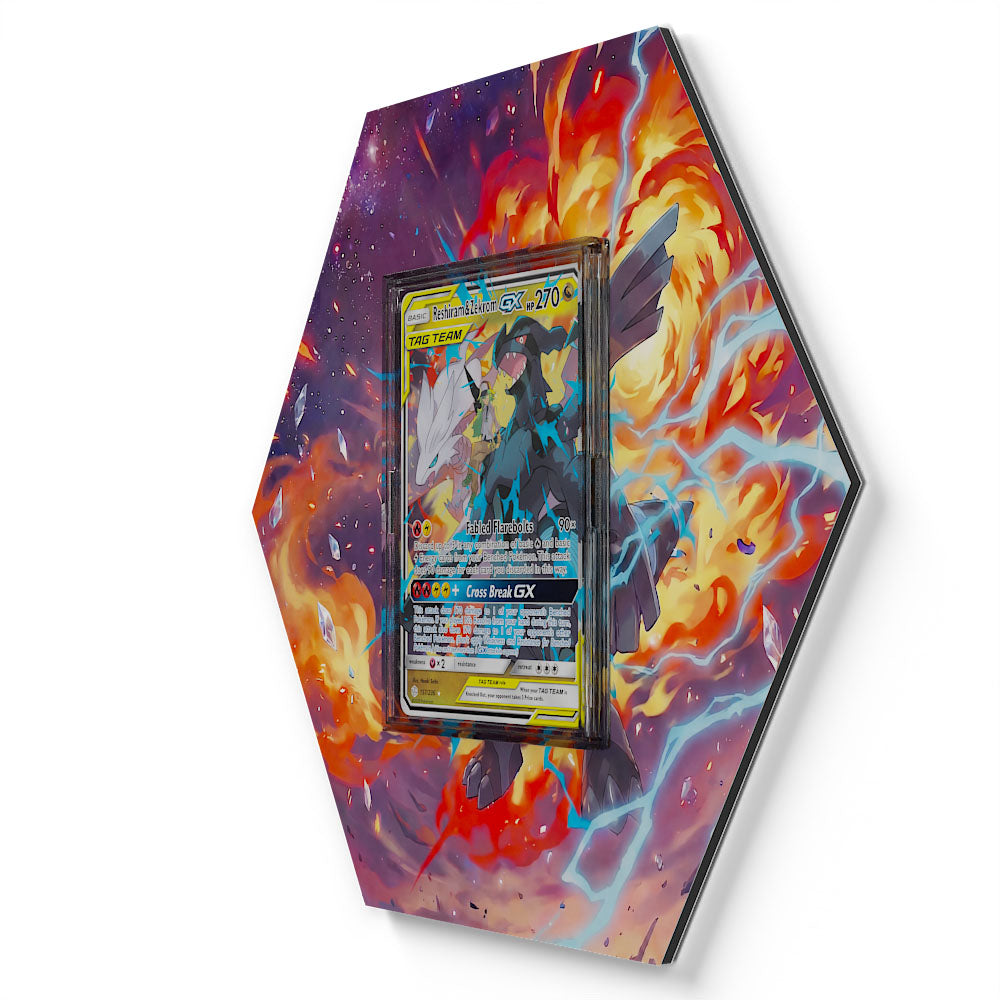157/236 Reshiram & Zekrom - Extended Artwork Pokemon Card Display