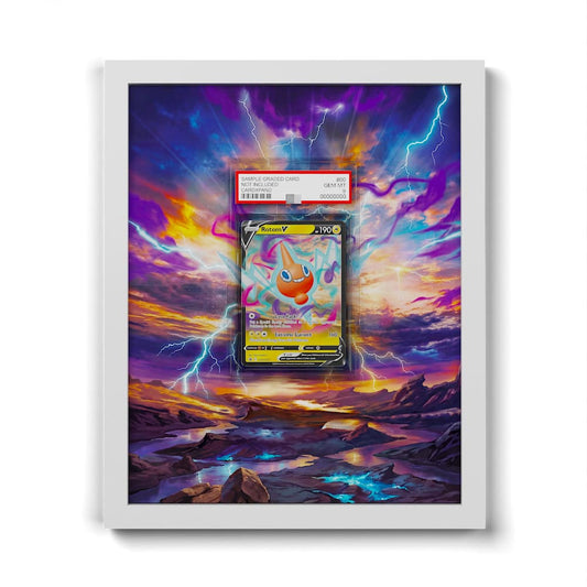 SWSH257 Rotom - Extended Artwork Framed Pokemon Card Display
