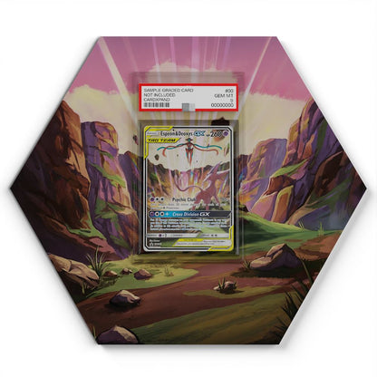 SM240 Espeon & Deoxys Tag Team GX - Extended Artwork Pokemon Card Display