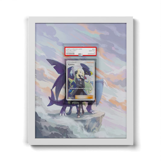 SV82 Cynthia - Extended Artwork Framed Pokemon Card Display