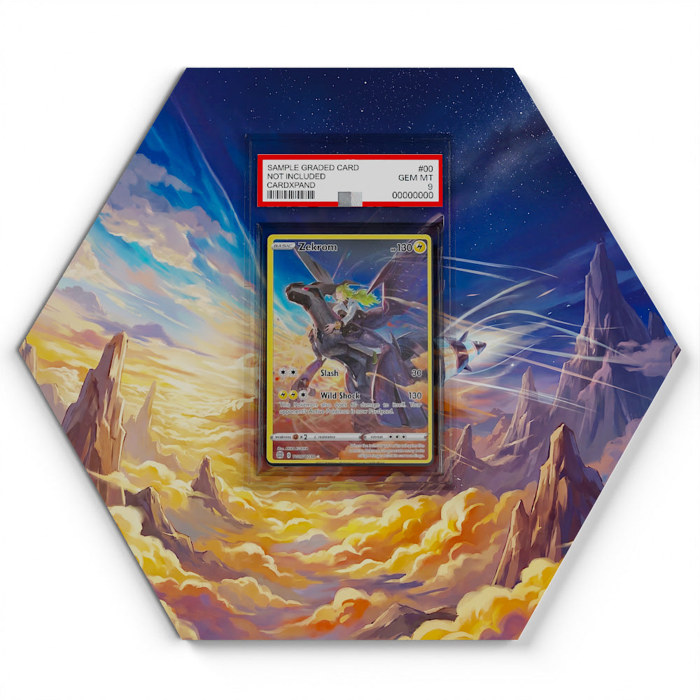 TG05/TG30 Zekrom - Extended Artwork Pokemon Card Display