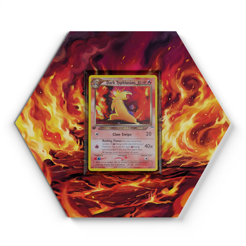 157 Dark Typhlosion - Extended Artwork Pokemon Card Display