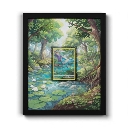 TG02 Vaporeon - Extended Artwork Framed Pokemon Card Display