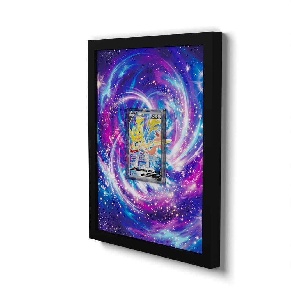 195/202 Zacian V - Extended Artwork Framed Pokemon Card Display