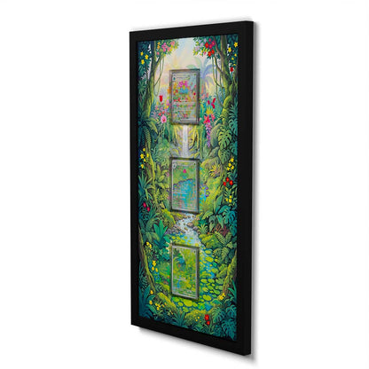 166 Bulbasaur, 167 Ivysaur & 198 Venusaur ex - Extended Artwork Framed Pokemon Card Display