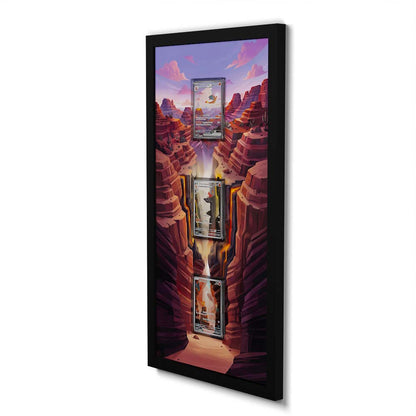 168 Charmander, 169 Charmeleon & 199 Charizard ex - Extended Artwork Framed Pokemon Card Display