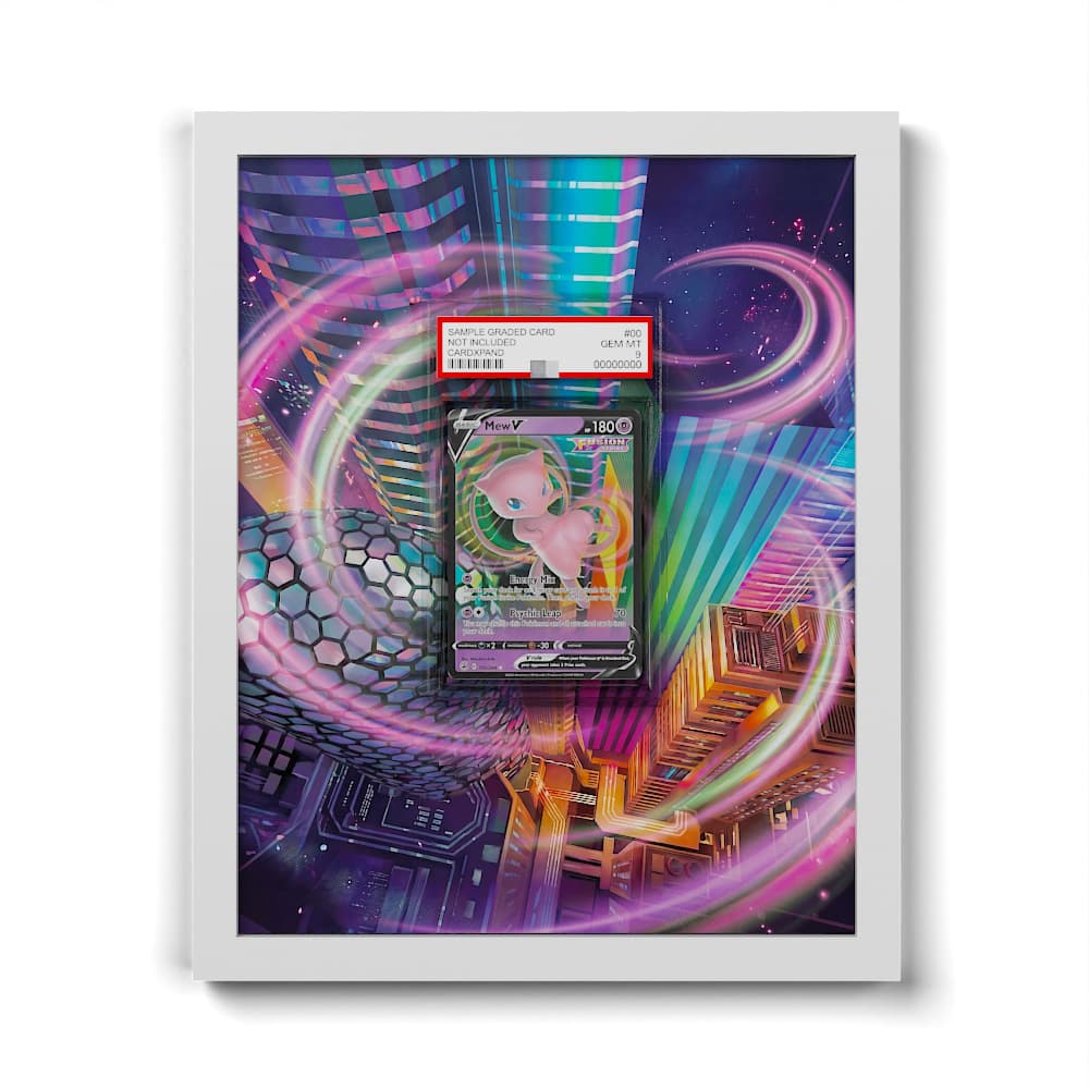 113/264 Mew - Extended Artwork Framed Pokemon Card Display
