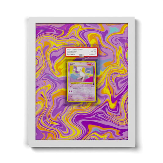 8 Mew - Extended Artwork Framed Pokemon Card Display