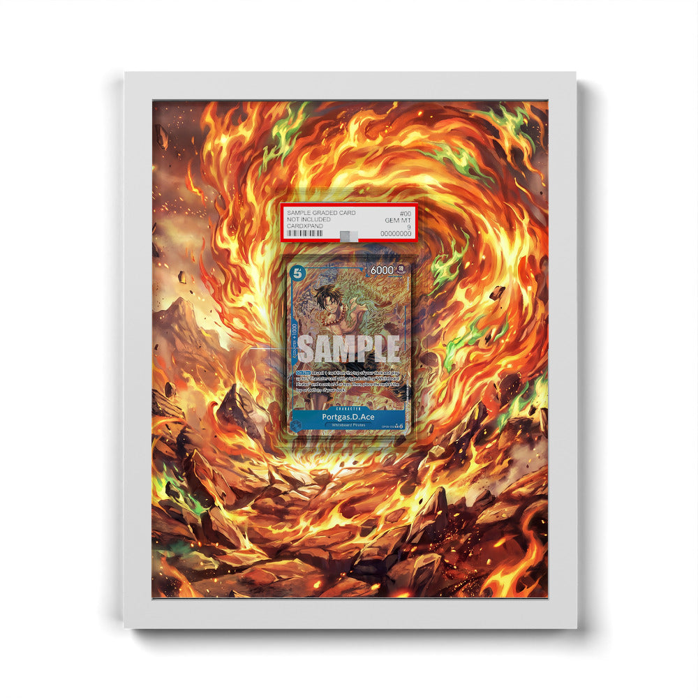 OP08-052 R Portgas D. Ace - Extended Artwork One Piece Card Frame